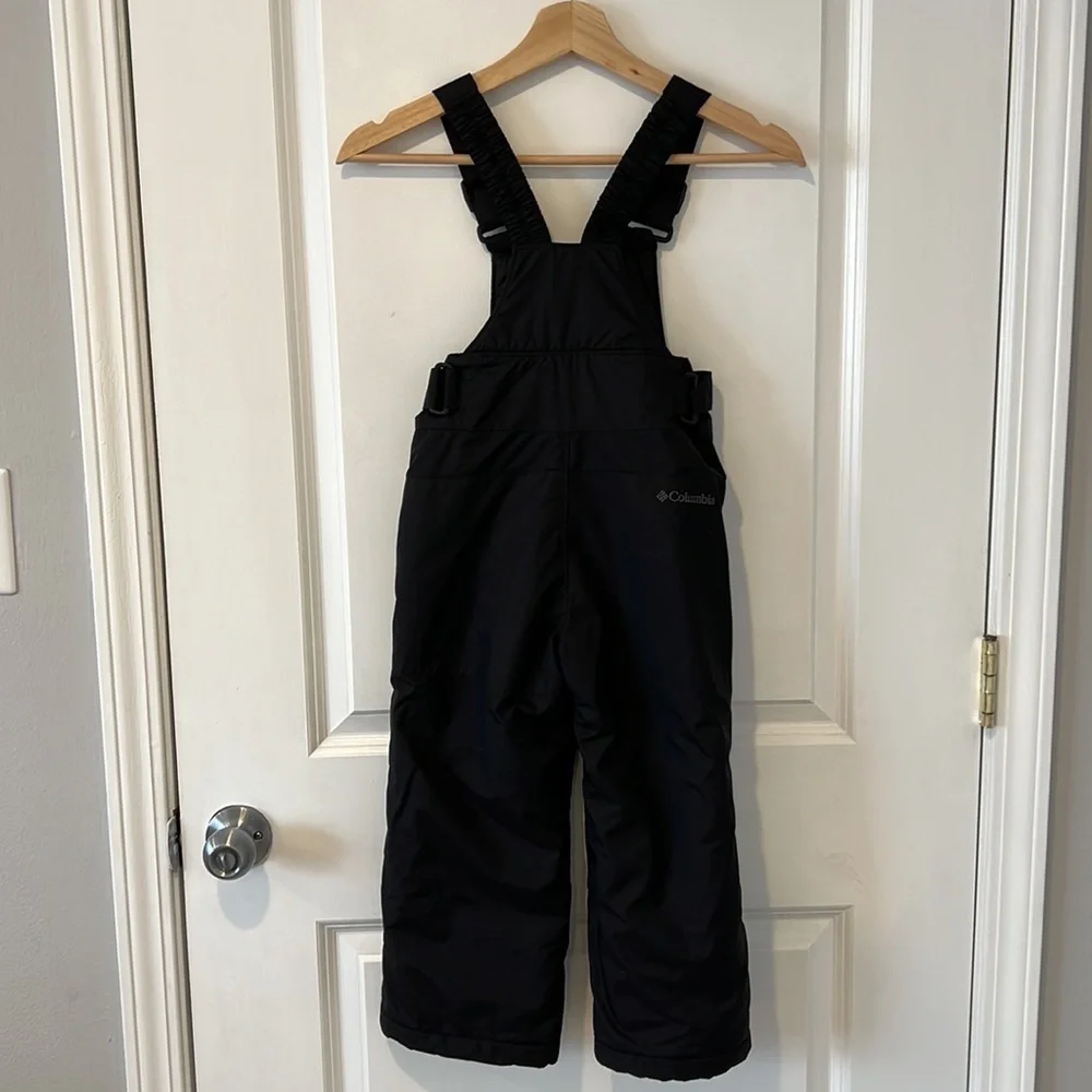 COLUMBIA Kids Snow bib Pants Suit Boy Girl Black Youth Size 4/5